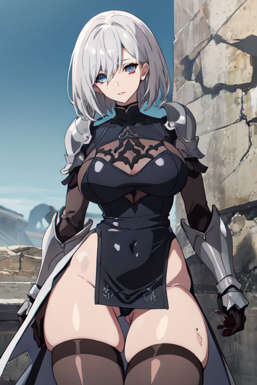 2B from NieR: Automata White Sky 