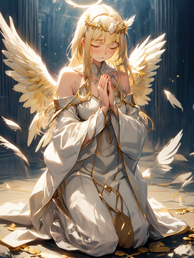 AI Art: Calca Bessarez becoming angel by @Uthaiyama (Overlord FanFic writer  - Calca Bessarez Fanclub) | PixAI