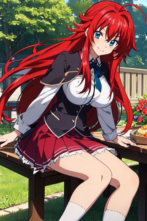 Arte AI: Rias Gremory por @Tanjr | PixAI