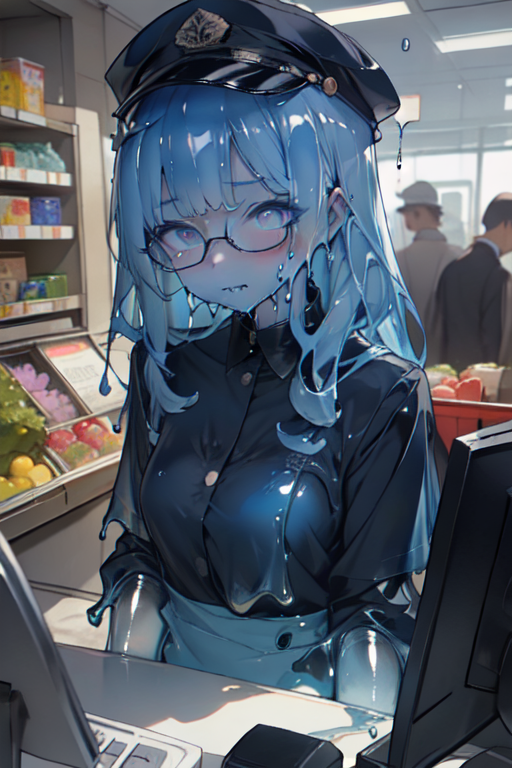 Ai Art Slime Girl Cashier By User 1580311056597831781 Pixai 5567