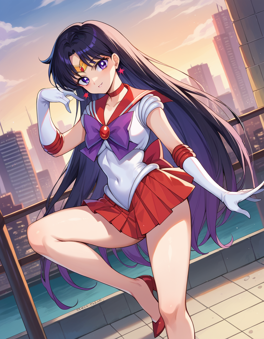 AI Art LoRA Model: Rei Hino (火野 レイ) / Sailor Mars (セーラーマーズ) - Sailor Moon ( 美少女戦士セーラームーン) | PixAI
