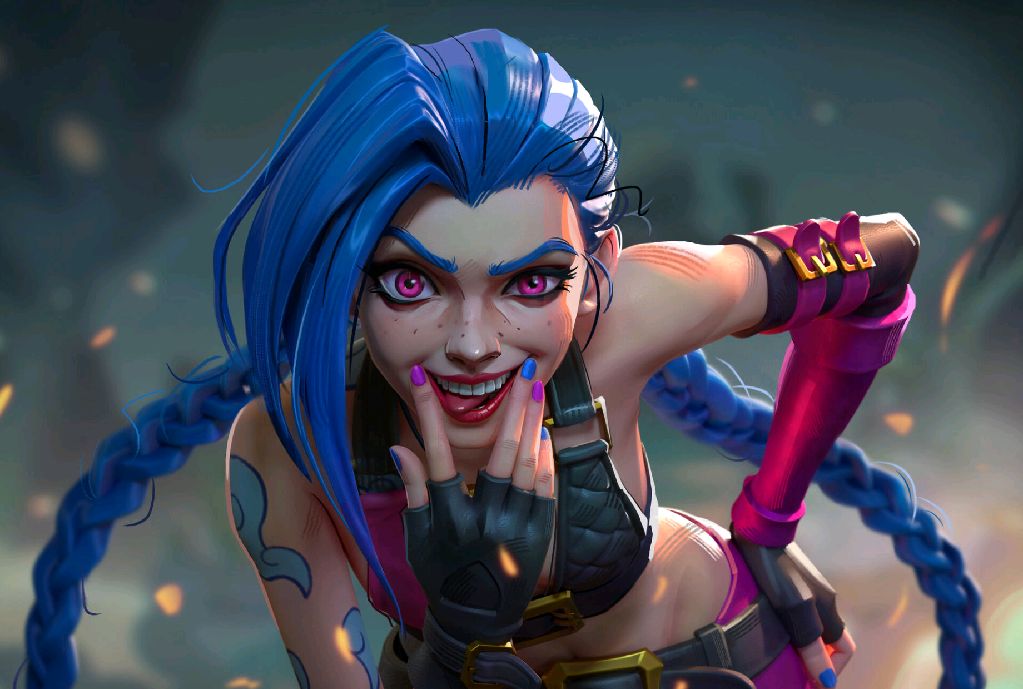 jinx league of legends ai art