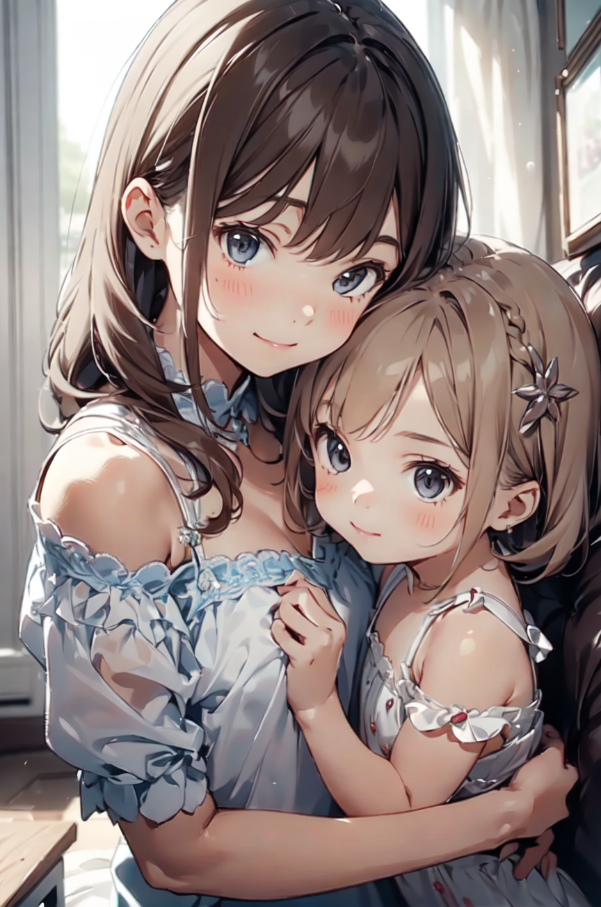 AI Art: Sisters by @meineliebe | PixAI