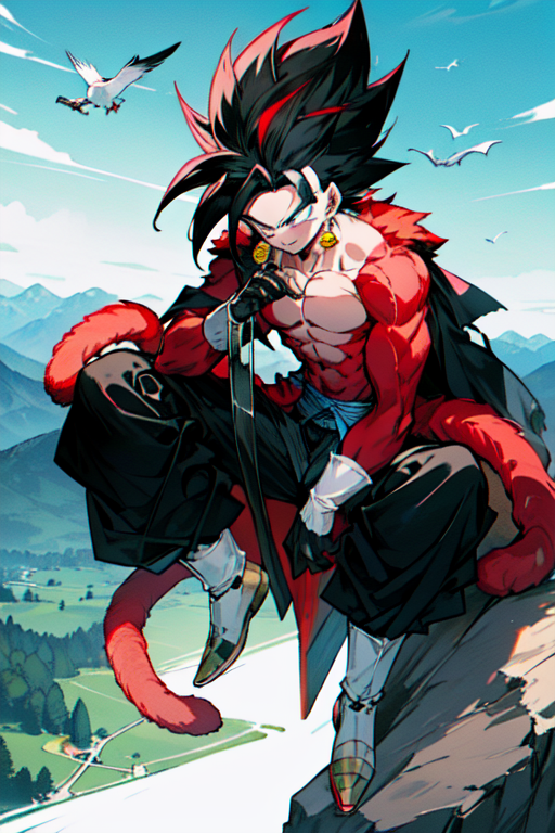 Ai Art Ssj4 Vegito By Pk Pixai 1675