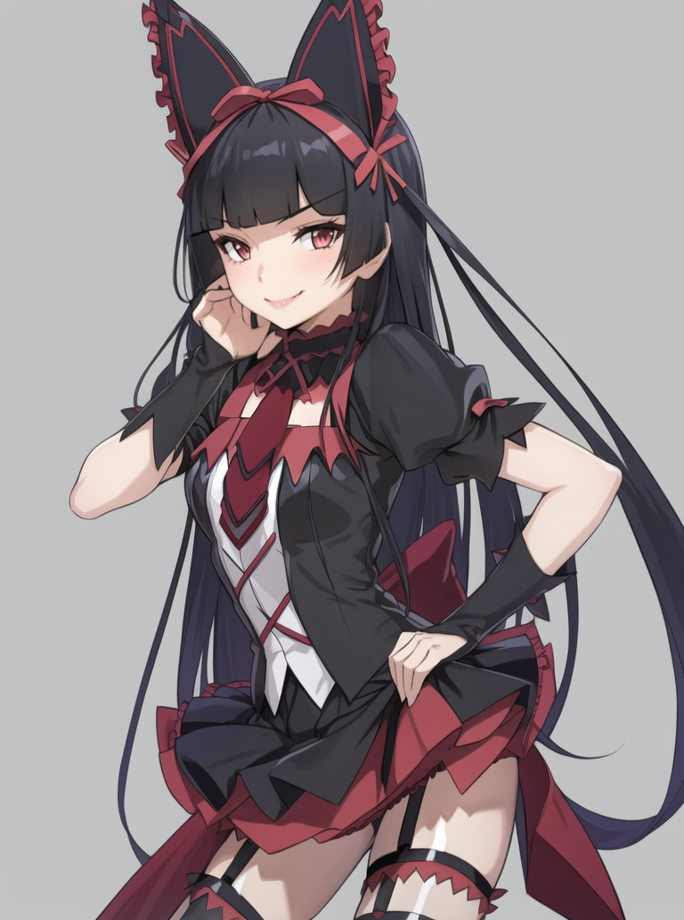 AI Art LoRA Model: Rory Mercury SD1.5 - ロゥリィ・マーキュリー (ゲート 自衛隊彼の地にて、斯く戦えり ...