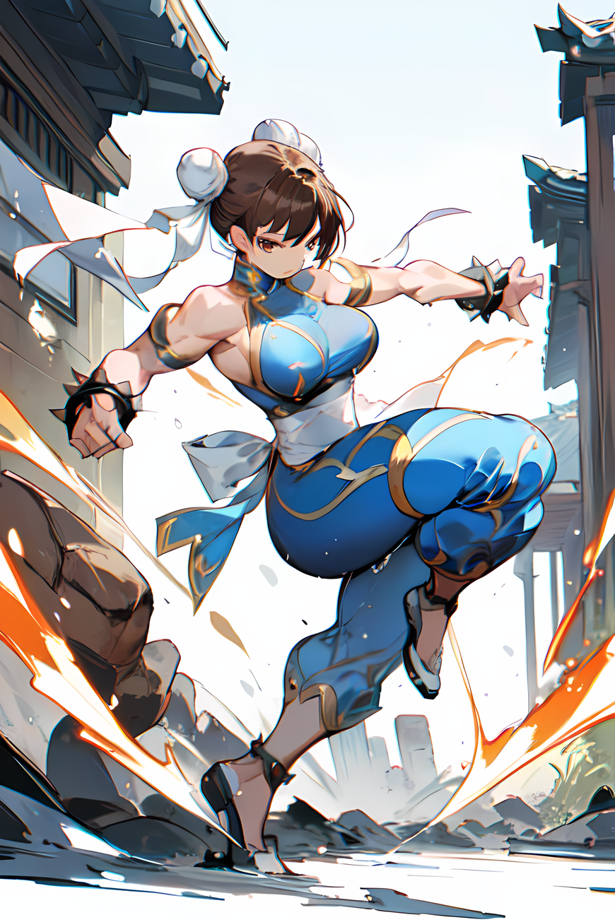 作品名稱: Chun Li Street Fighter 作者@LaTisCool | PixAI