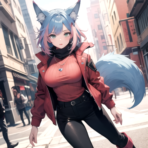 Anime girl big sweater hot sale