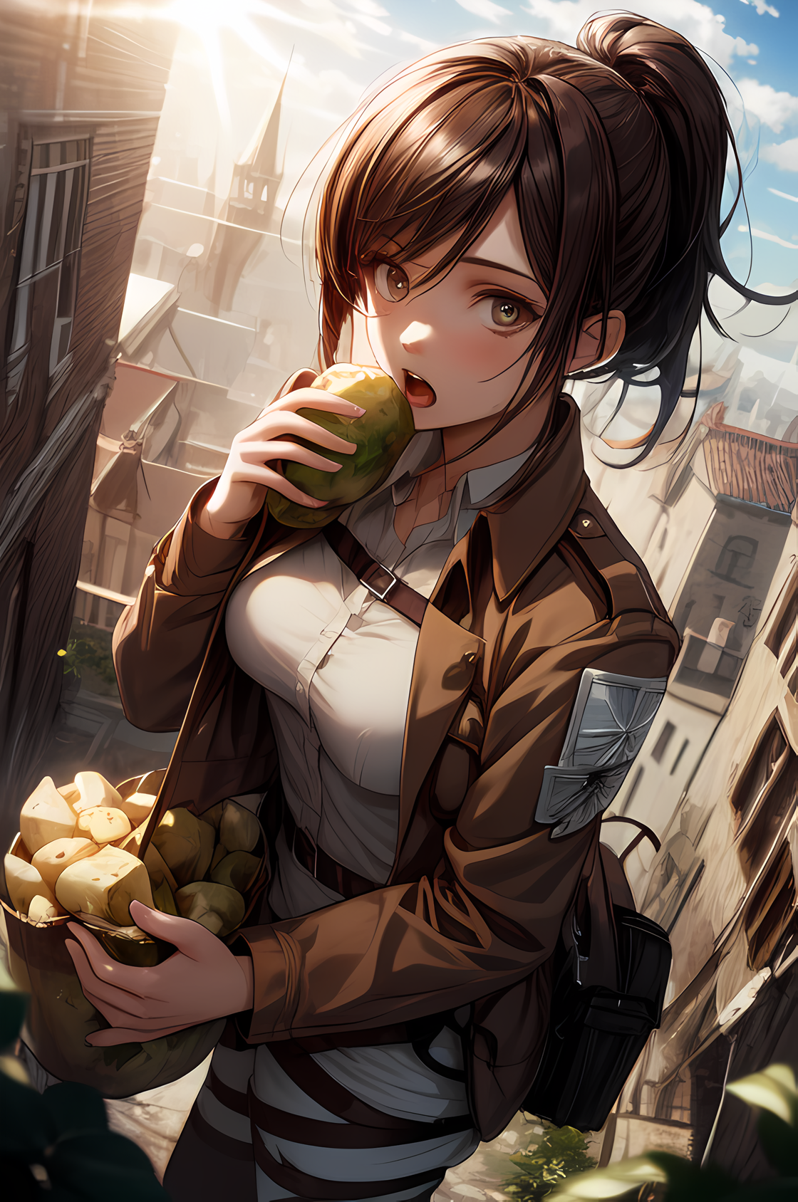 AI Art: Sasha Blouse🥔 (Attack on Titan) by @TMG | PixAI