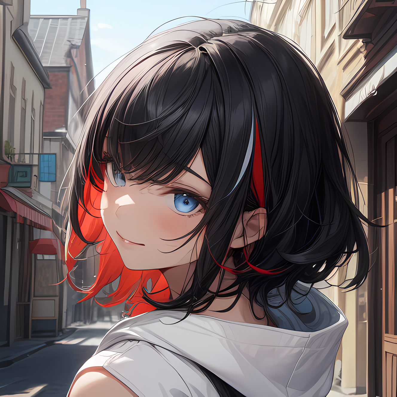 AI Art: short hair girl by @HIDE-Mu | PixAI