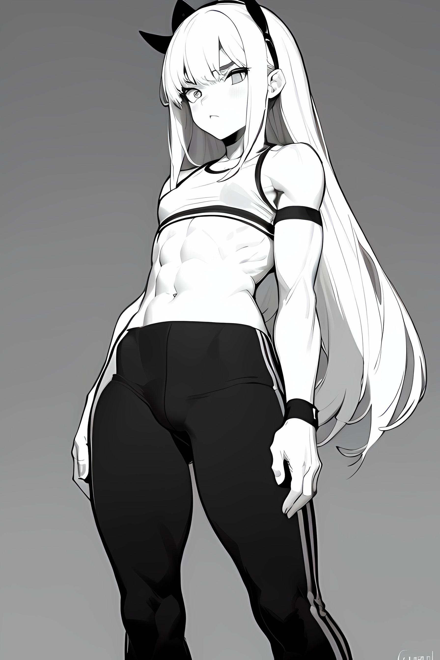 AI Art: Muscular girl by @Wr1per | PixAI