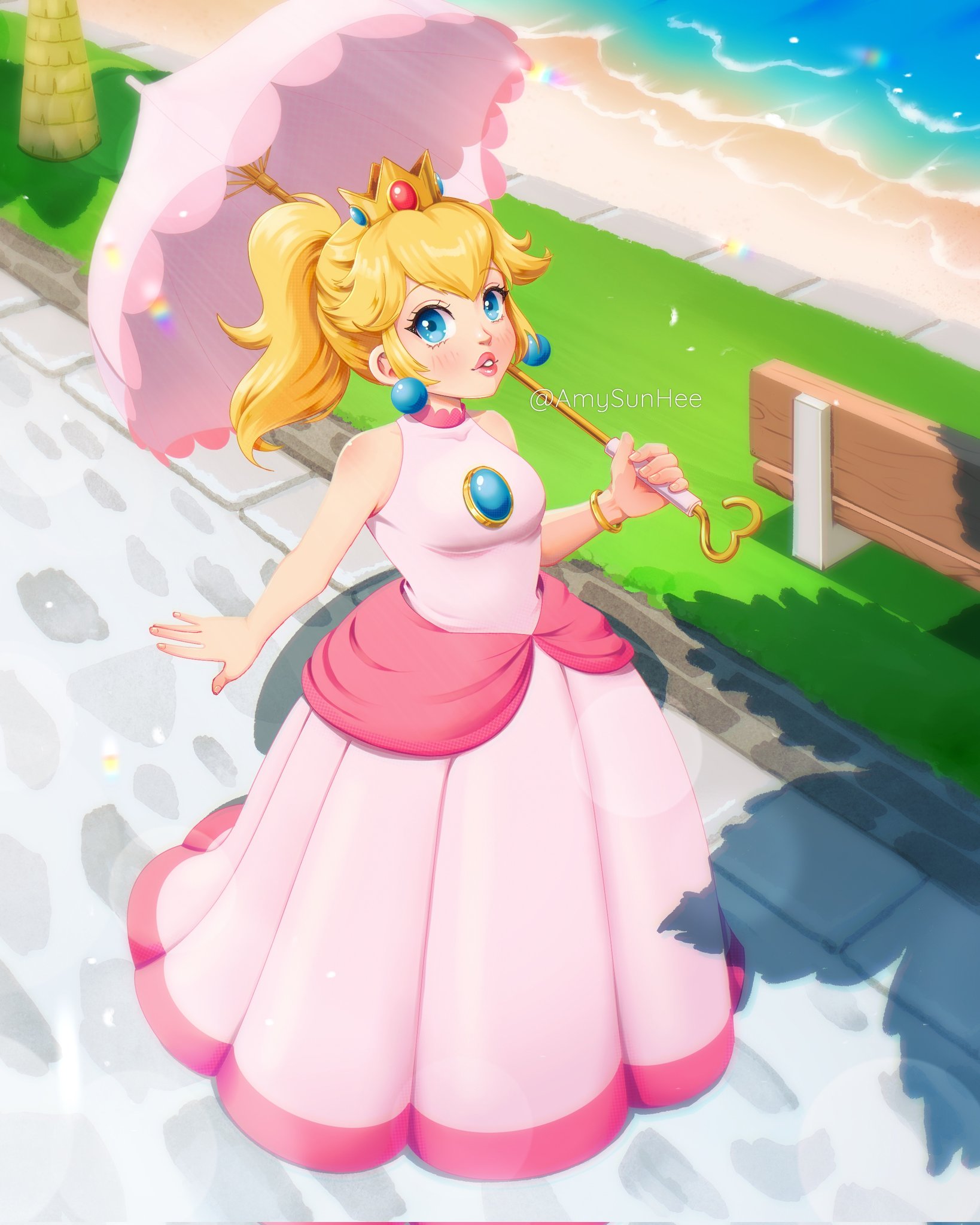 AI Art Model: princess peach (toadstool) | PixAI