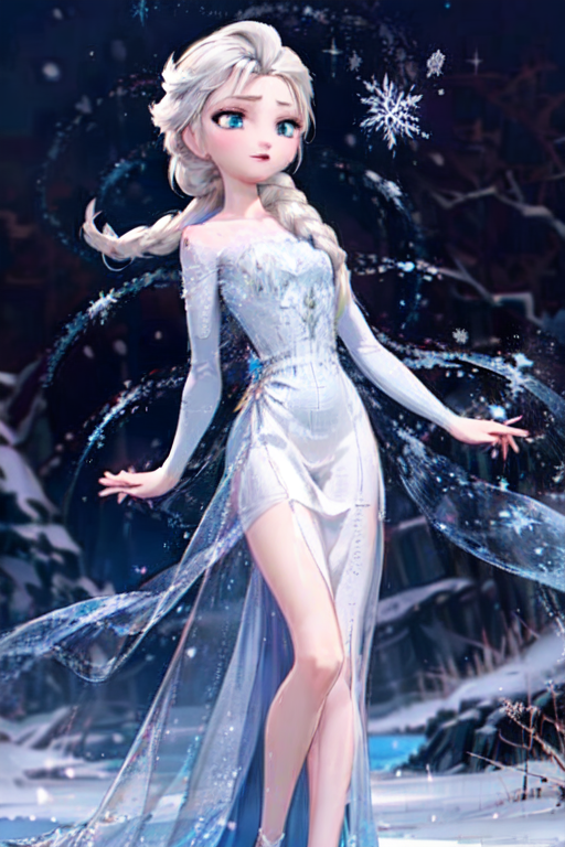 Ai Art Elsa Frozen By Alice Caroll Pixai Anime Ai Art Generator