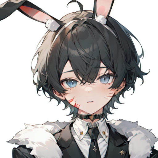 AI Art Bunny boy by Damian PixAI