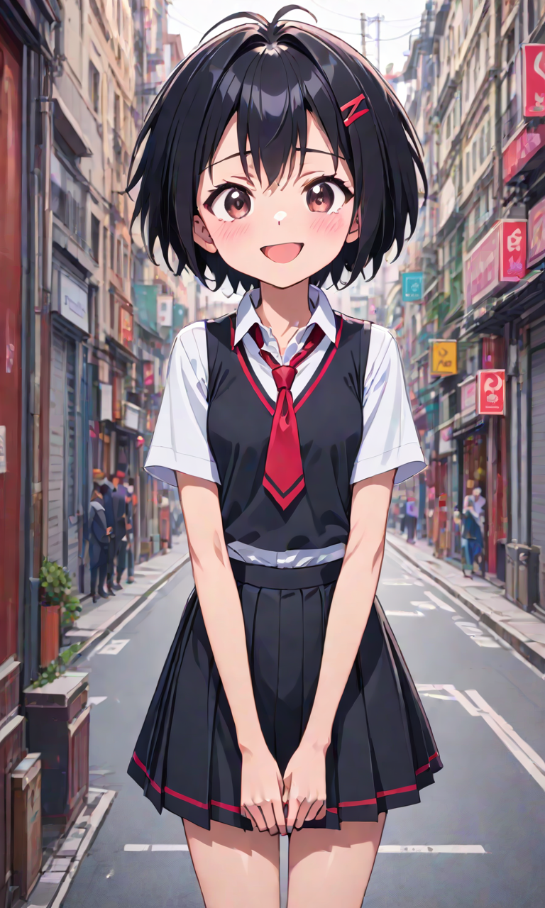 AI Art: [XL TEST] Peni Parker (School uniform) por @na | PixAI