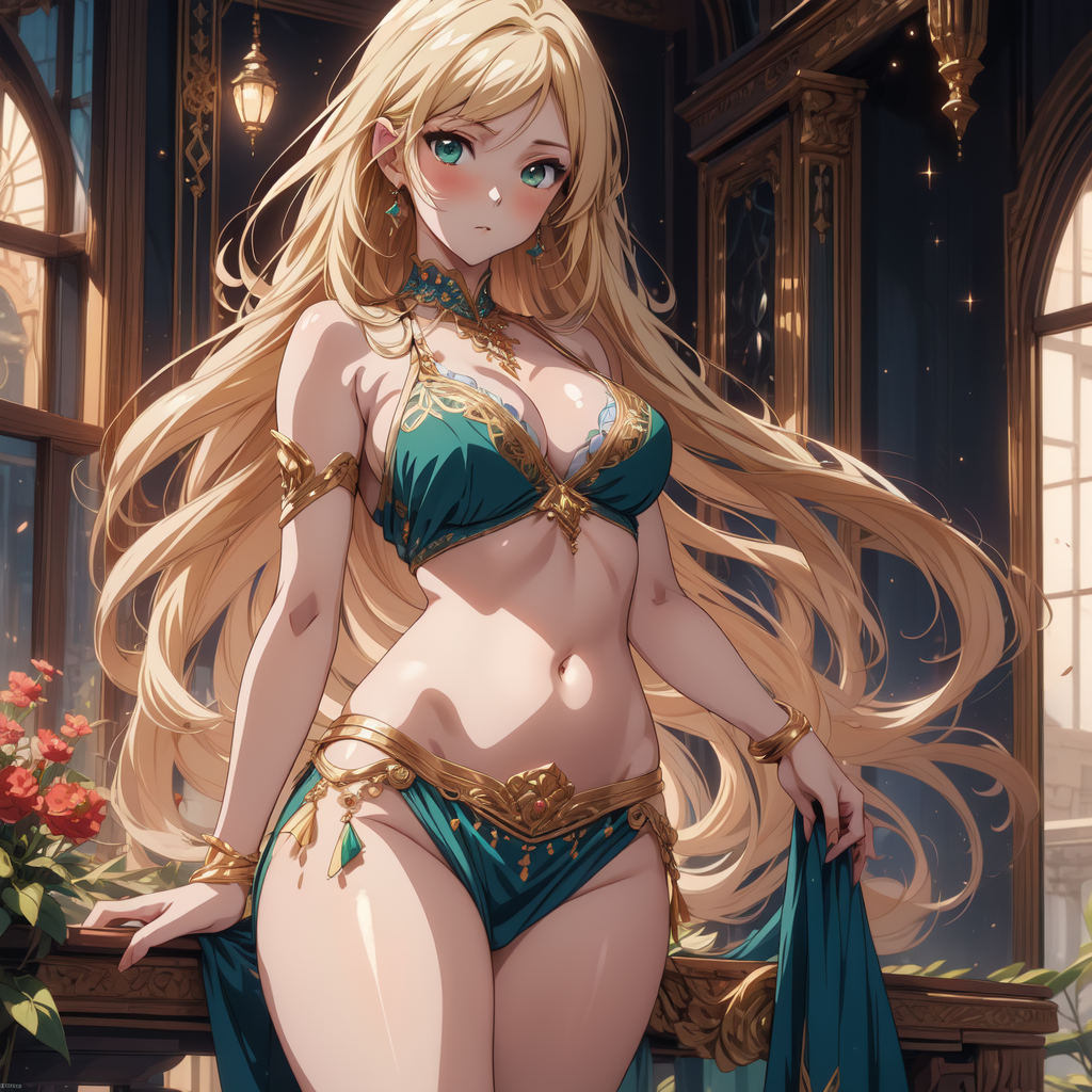 AI Art: Royal bikini by @🥀♀️Waifu 🖤 | PixAI