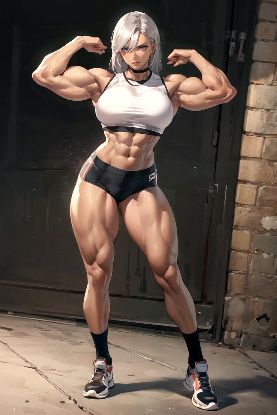 AI Art: Muscle girl by @Subarenya Bakshi | PixAI