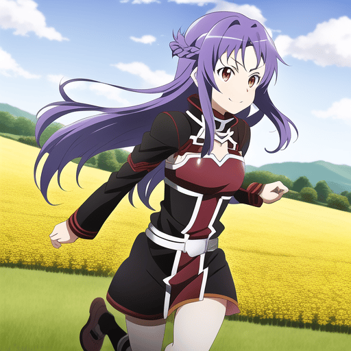 AI Art: Yuuki konno by @BlackReivaj