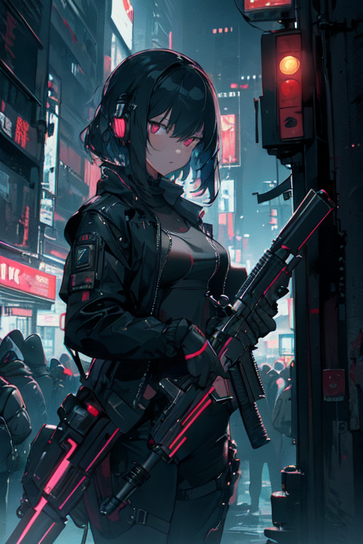 Cyberpunk Girl - Animated Wallpaper 