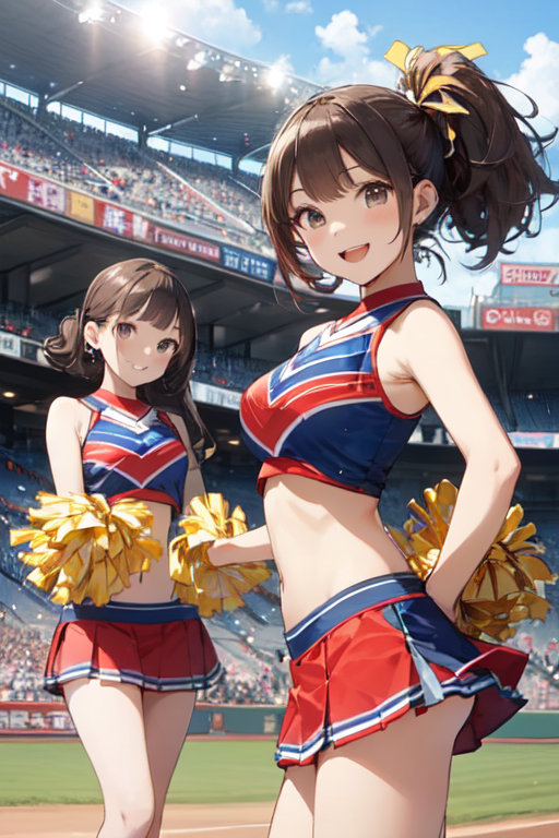 AI Art: cheerleaders by @talking head | PixAI