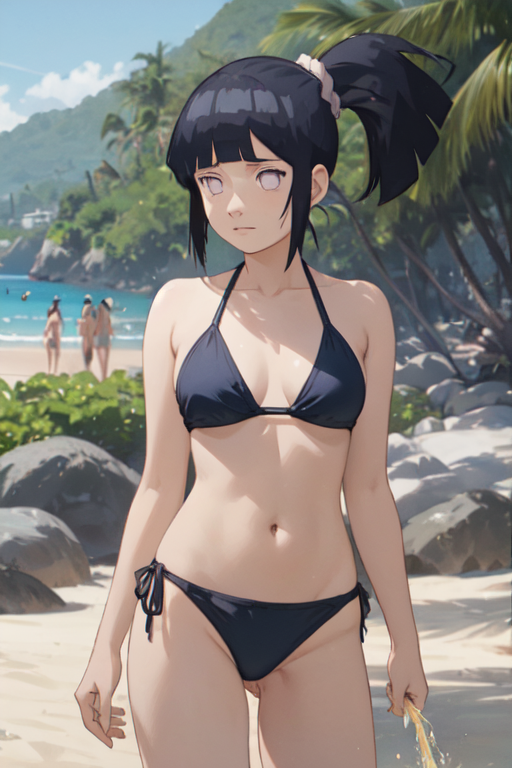 AI Art Hinata Bikini by Aliy PixAI