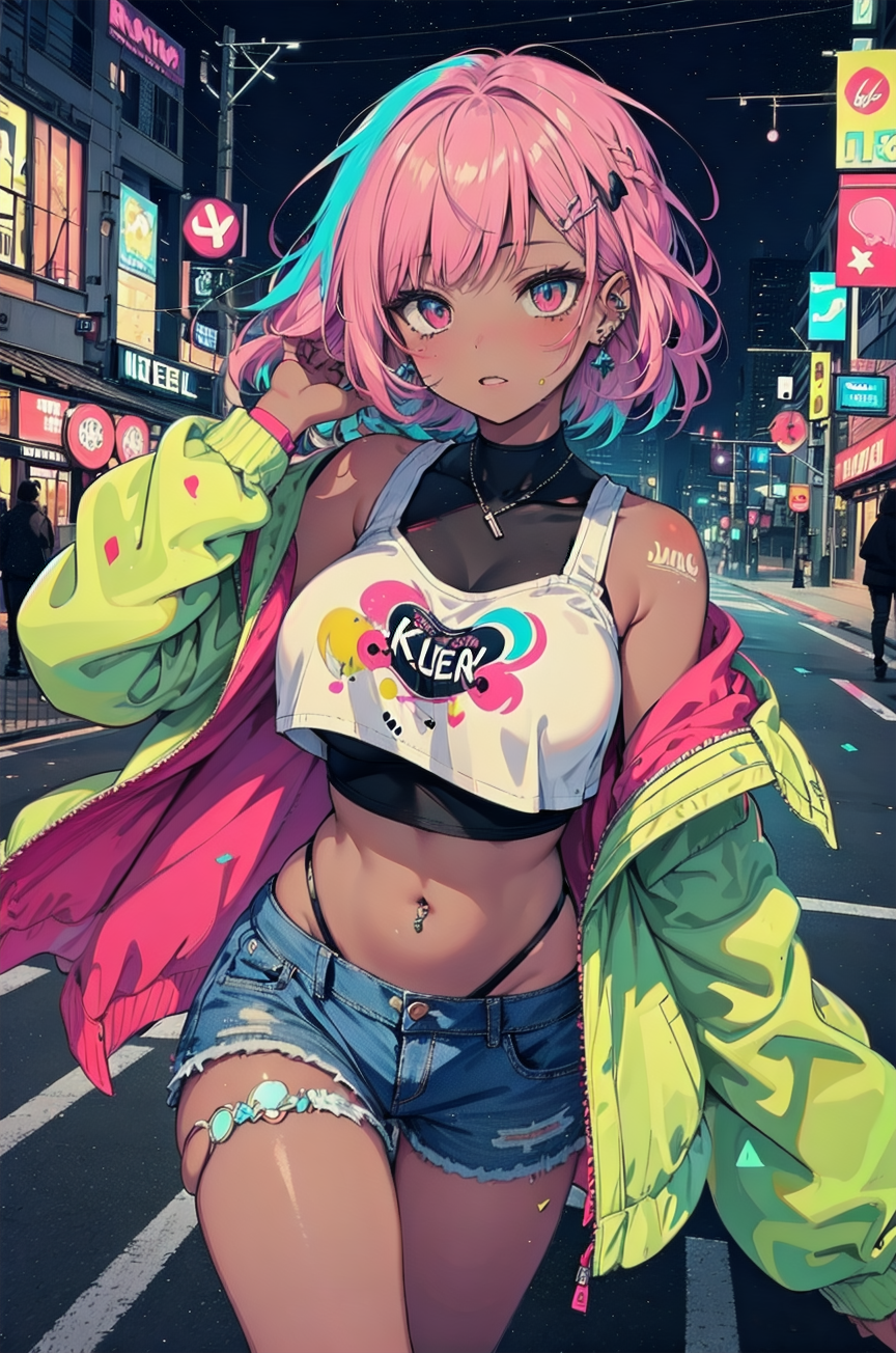 AI Art: gyaru by @tashhu | PixAI