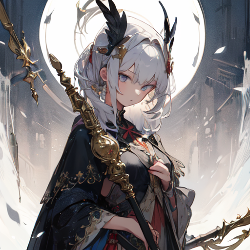 AI Art: 杖を持つ少女230920-03 by @OKC | PixAI