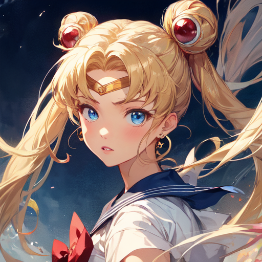 Premium AI Image  Sailor moon fan art from the anime