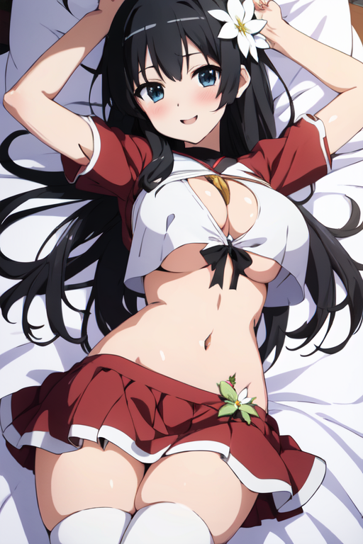 Dakimakura anime large breasts beautiful girl AI illustration