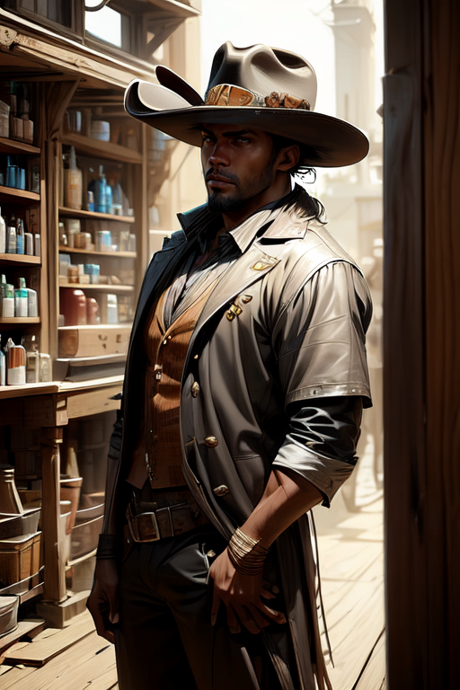 AI Art Model: Male Cowboy | PixAI