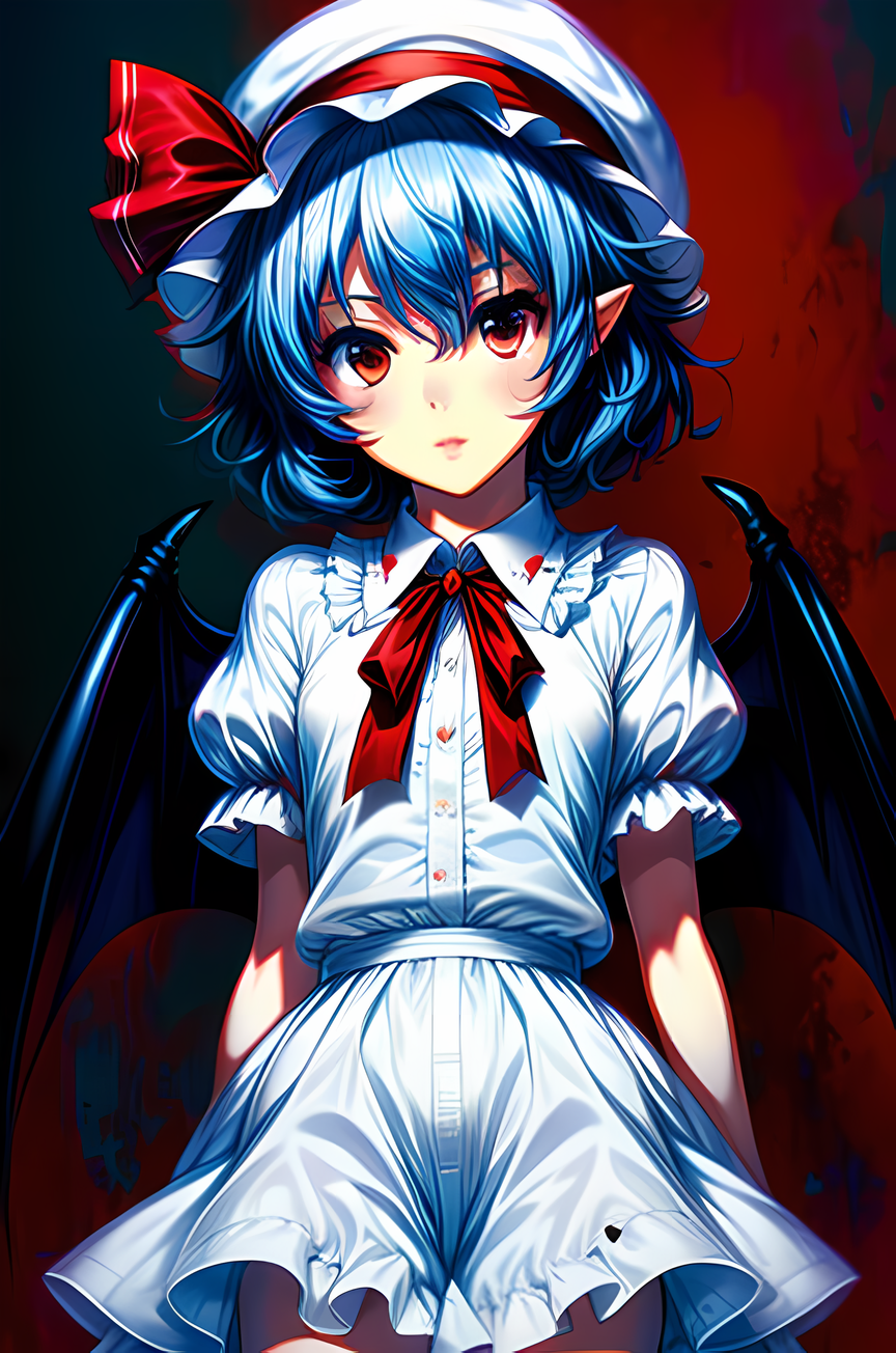 AI Art: Remilia Scarlet cat girl por @Ayumi