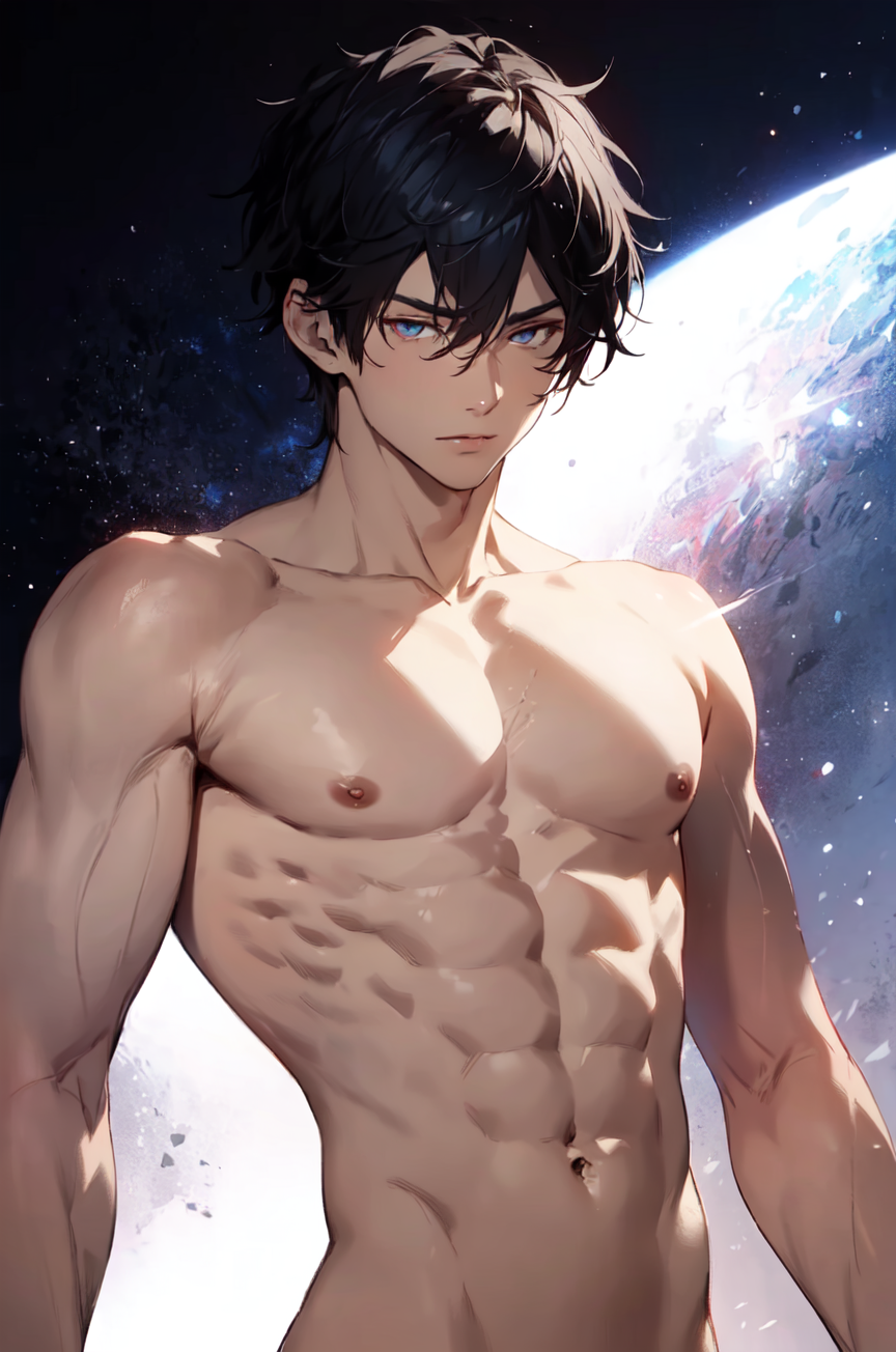 AI Art: Muscular 💙 by @Linceza Lu | PixAI