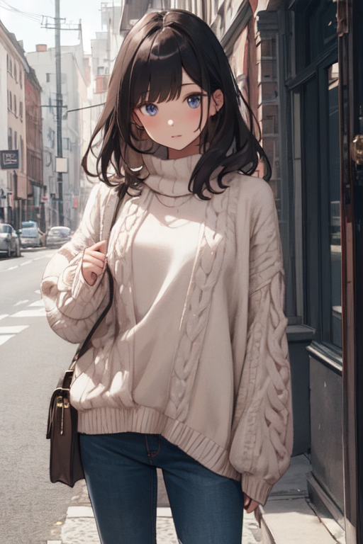 AI Art Oversized sweater by Horo Apple PixAI