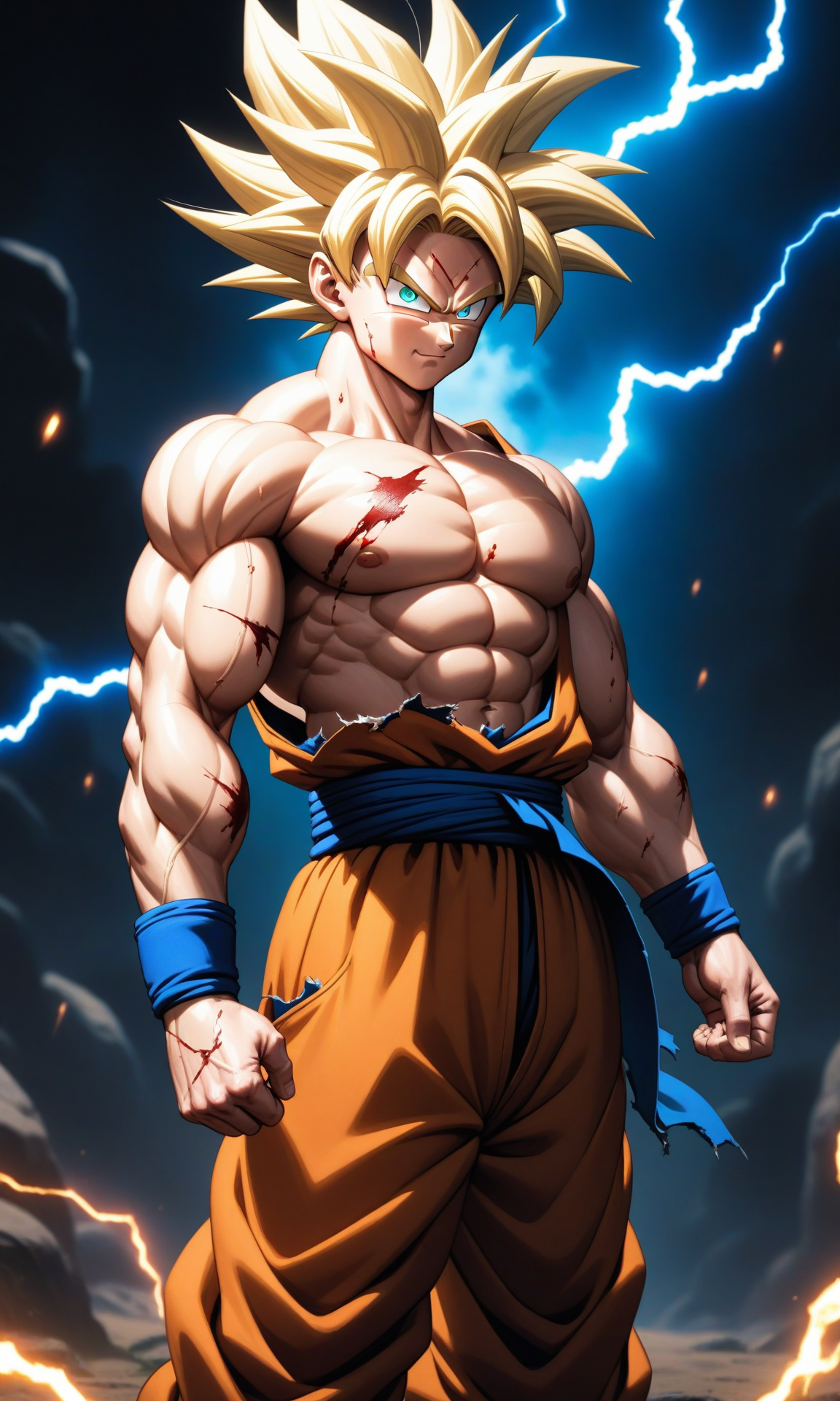 AI Art: son goku, dragon ball, by @Potee | PixAI