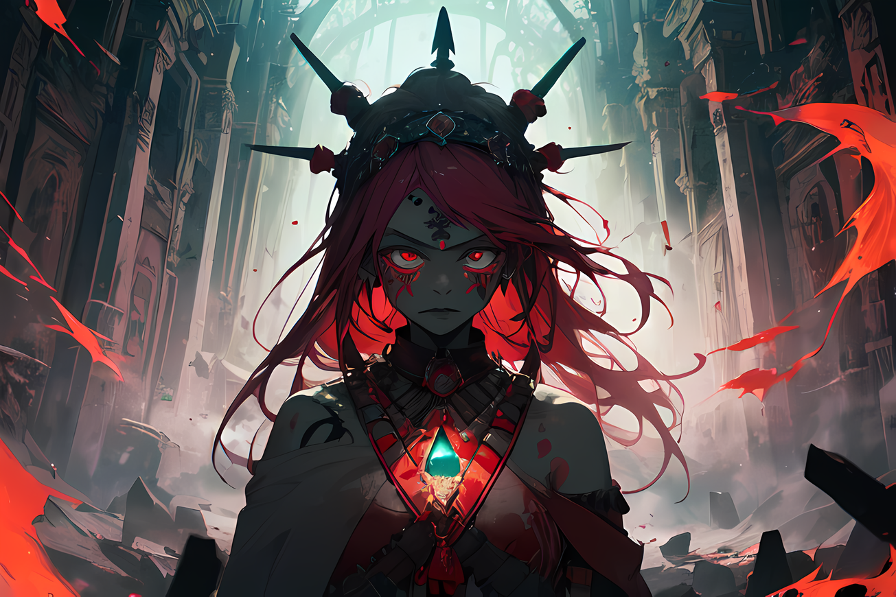 AI Art: blood queen por @user-1586589724563340973 | PixAI