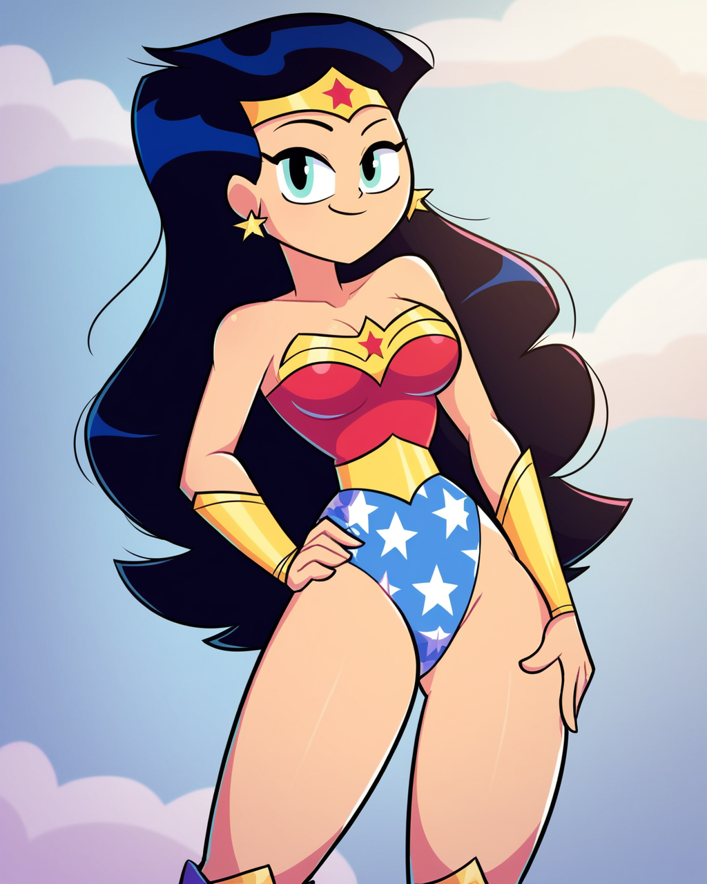 AI LoRA: Wonder Woman - Teen Titans Go! (Character) [PonyDiffusionXL] |  PixAI