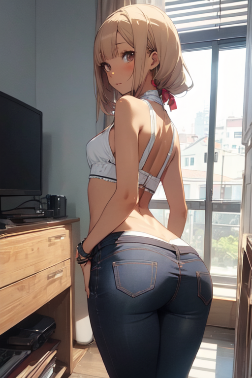 Anime girl big booty clearance
