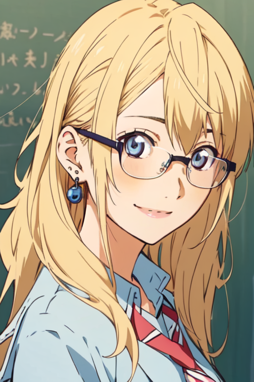 HD wallpaper: anime girls anime shigatsu wa kimi no uso miyazono kaori  blonde school uniform