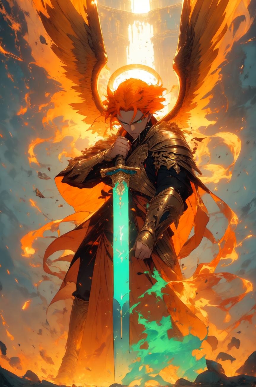 AI Art: Saint Michael the Archangel by @Digital Dan | PixAI