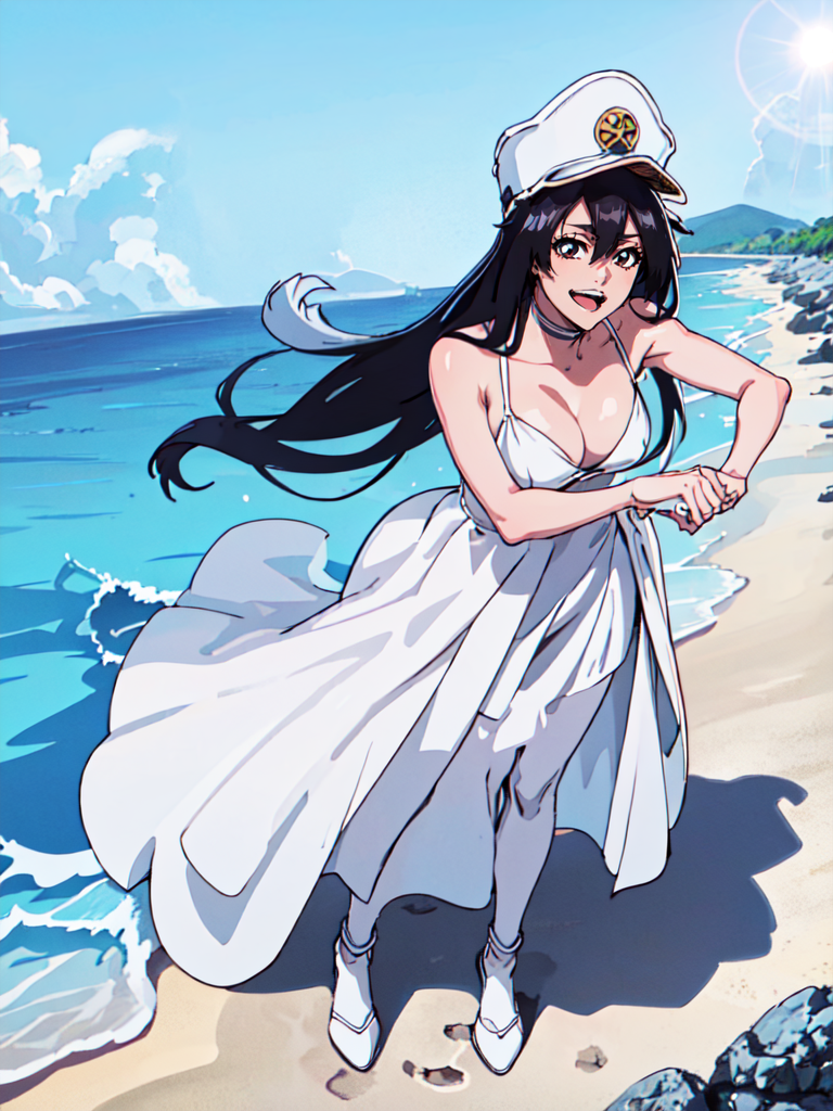 AI Art: Bambietta Basterbine at the Beach (Bleach TYBW) by @Tinkinator |  PixAI