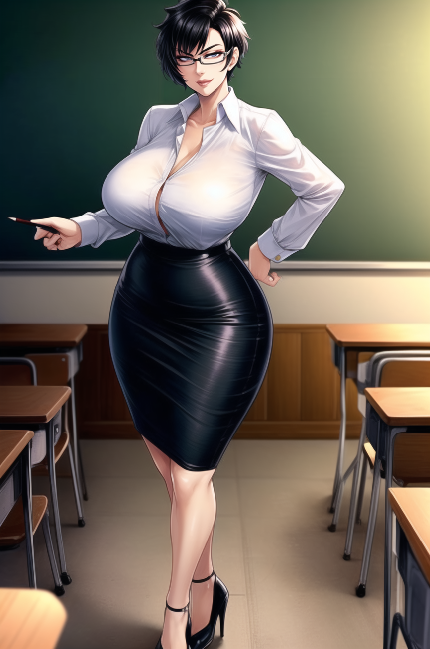 AI Art: School milf by @Savant Renders | PixAI