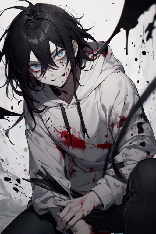 AI Art: Jeff the killer by @G