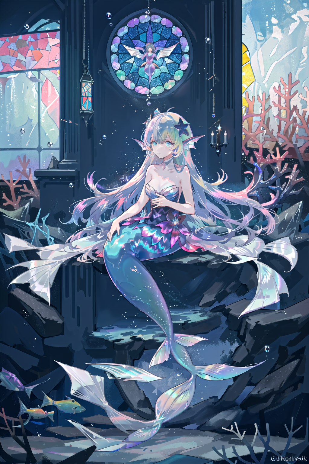 AI Art: mermaid！ by @ポケモンコーディネーター | PixAI