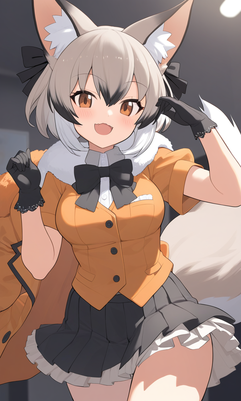 AIイラスト: 「Kemono Friends」 - バットイヤード・フォックス (セーラー服Ver.) 作者 @素晴らしい獅子夢見る人くん |  PixAI