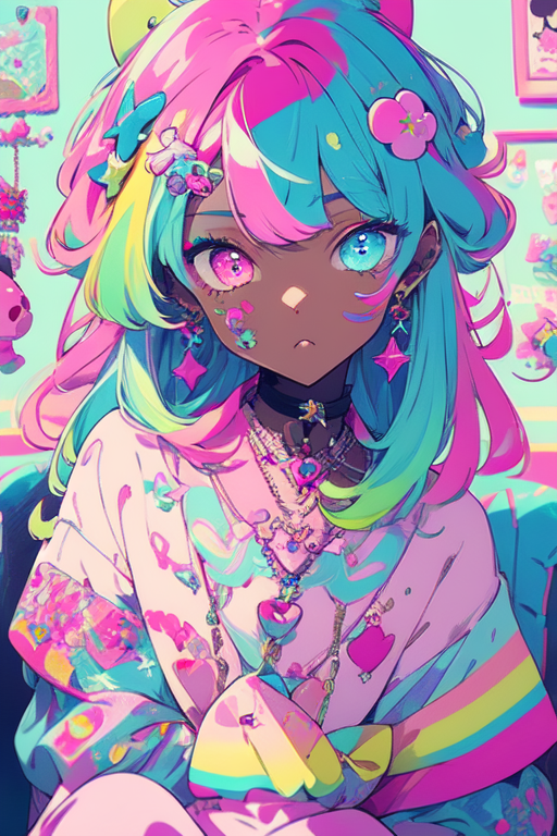 AI Art: Pretty in Pink by @Kichigo