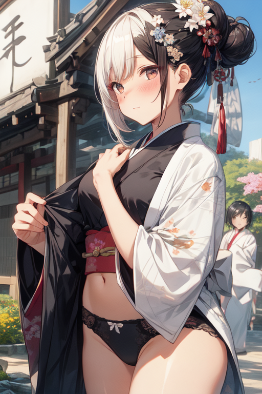 AI Art: 和服美女（26） Japanese female by @アブノーマルなアレ | PixAI