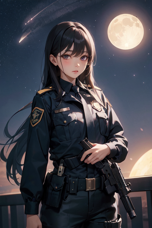 anime girl cop