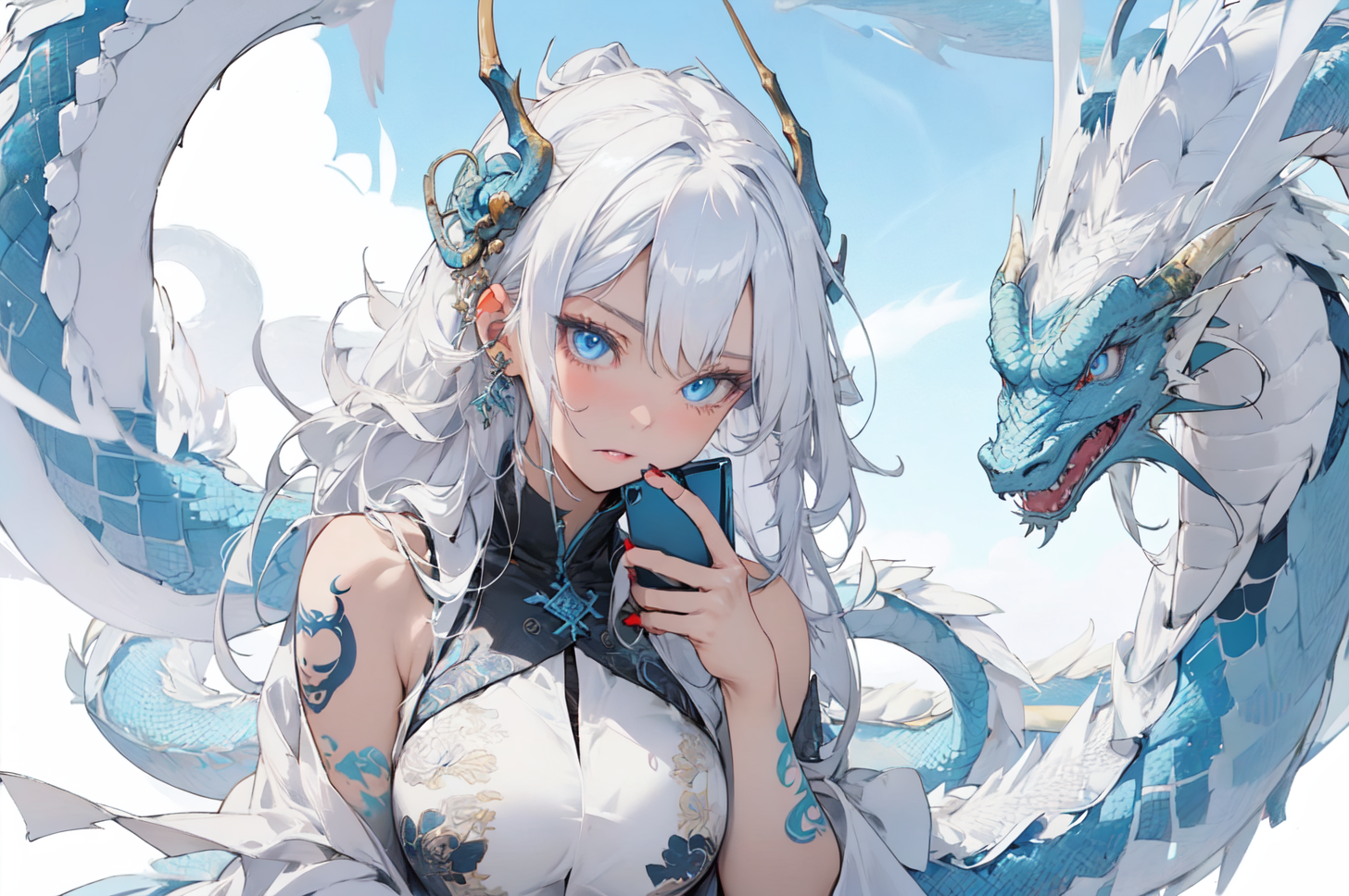 AI Art: Dragon girl by @Jack Era | PixAI