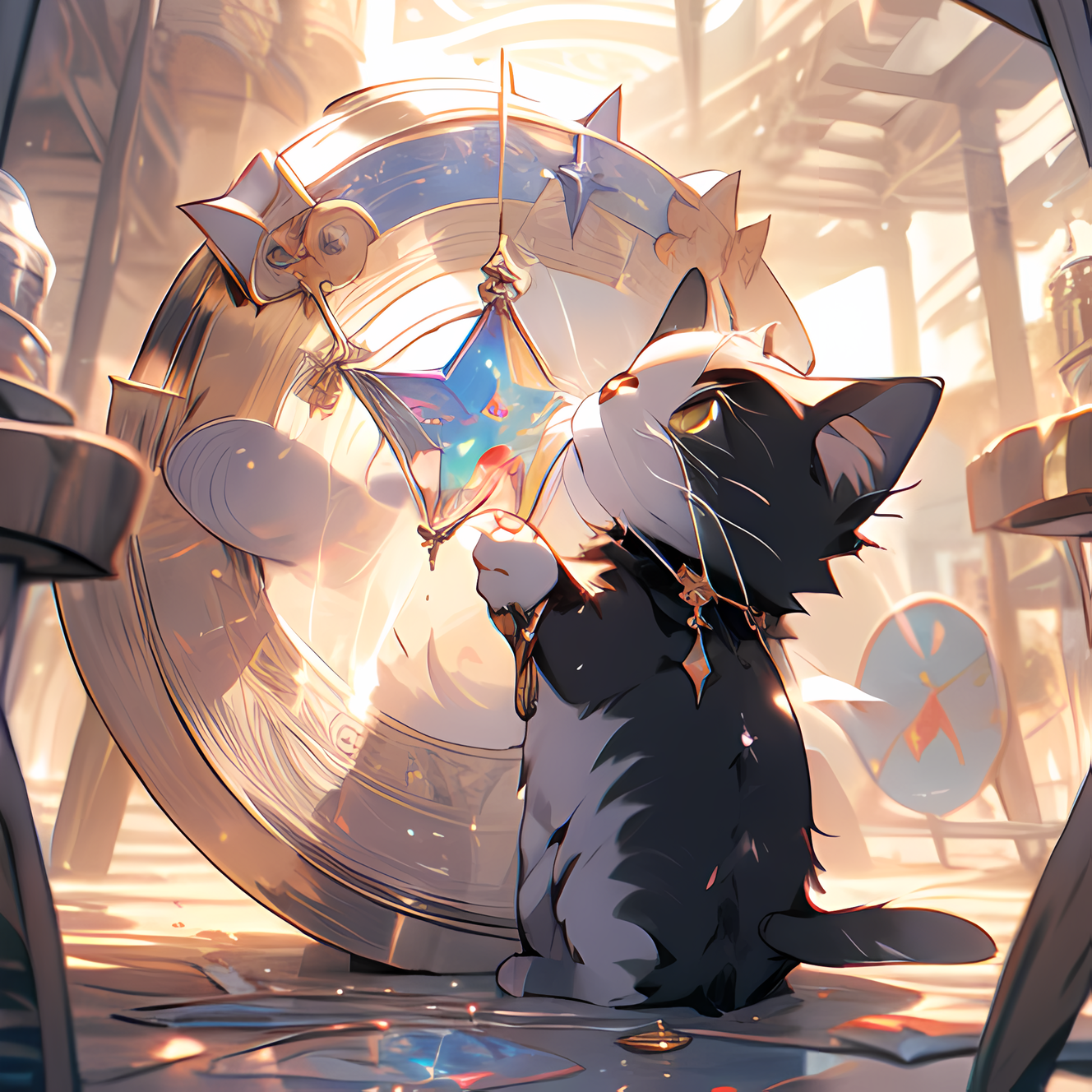 AI Art: 世界の猫が皆幸せになりますように🎵 by @ニャジラnyazira | PixAI