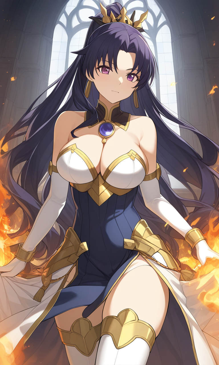 AI Art: 「ファイアーエムブレム 聖戦の系譜」 - イスhtar (エロ撮) の喜び by @素晴らしい金スケーターちゃん | PixAI