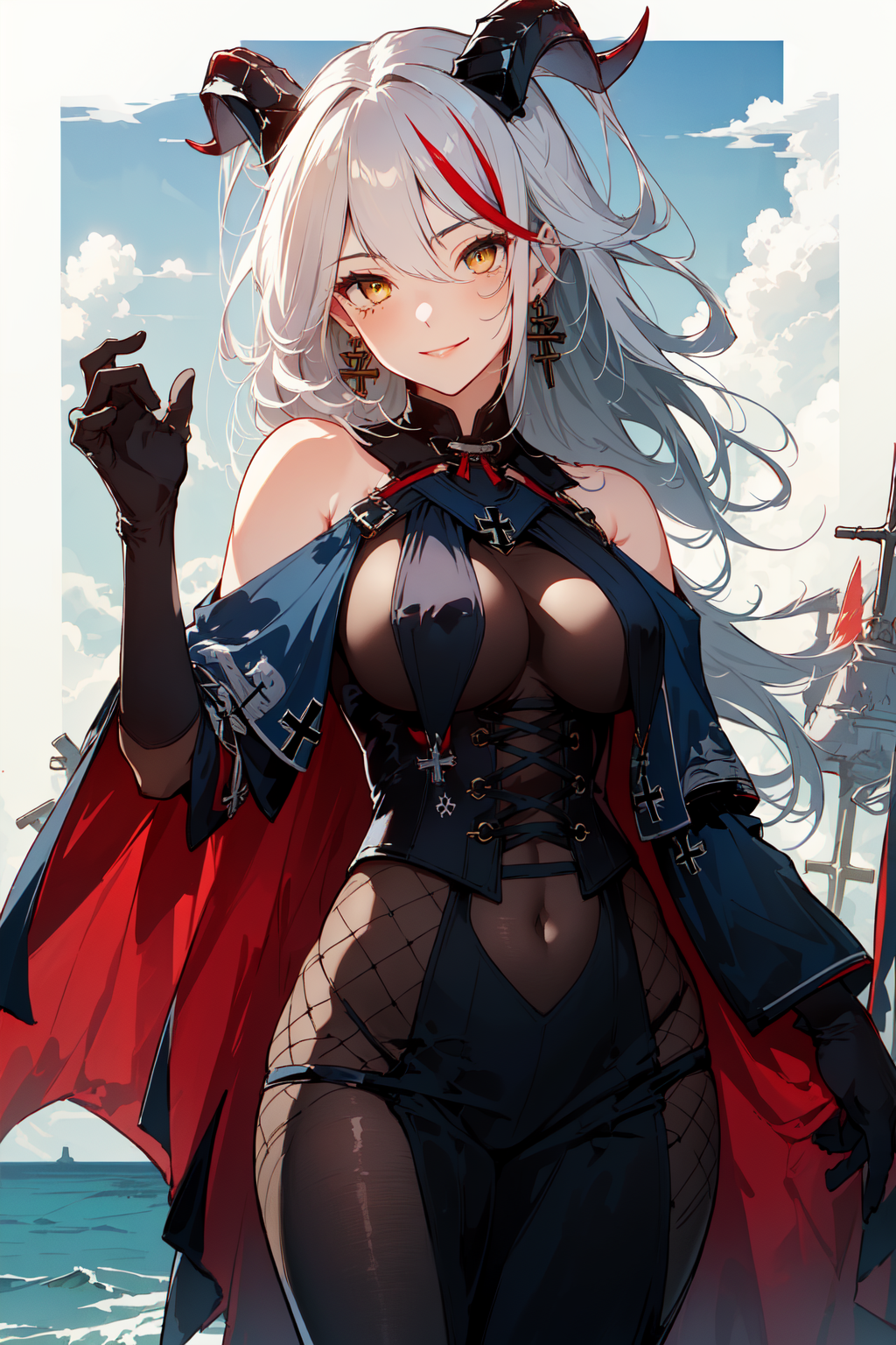 AI Art: Ägir (Azur Lane) - LoRA Test 02 by @CrimsonDV | PixAI